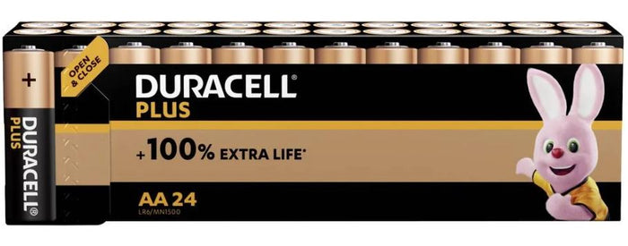 Batteria stilo AA Alcalina/manganese 1.5V confezione da 24 Duracell