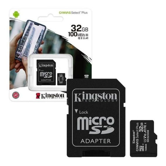 Scheda di memoria microSD con adattatore 32GB Kingston