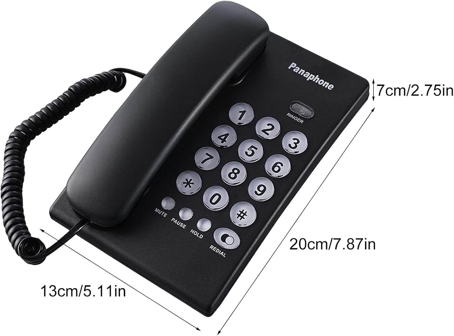 Telefono fisso con filo a pulsanti grandi bianco 6920160001133 LE-113 WB257