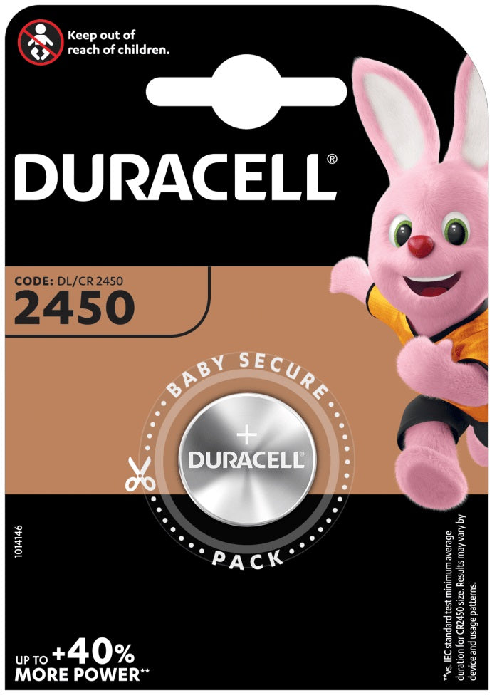 Batteria a bottone al litio 3V CR2450 Duracell