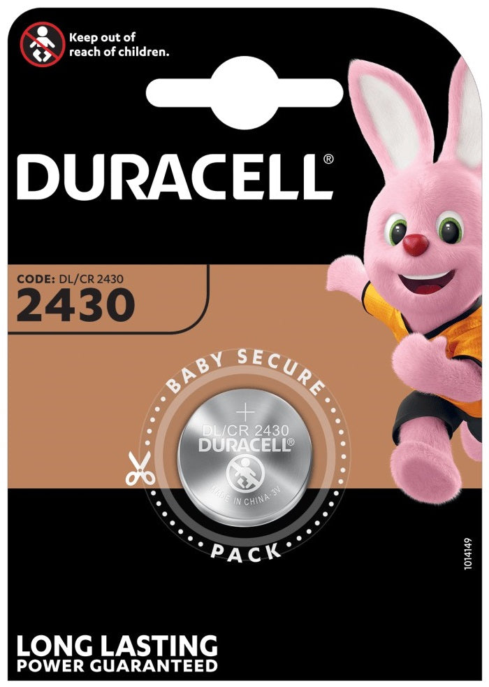 Batteria a bottone al litio 3V CR2430 Duracell