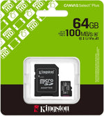Scheda di memoria microSD con adattatore 64 GB Kingston 740617298697 WB341