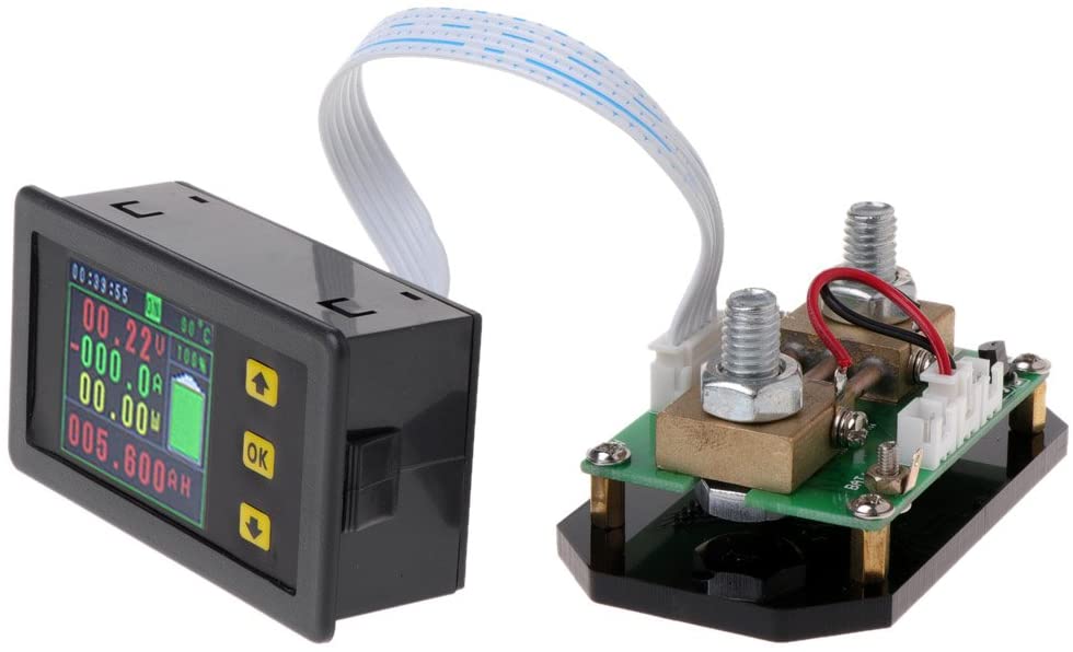 Contatore della capacità con display per batterie 12V 24V 48V