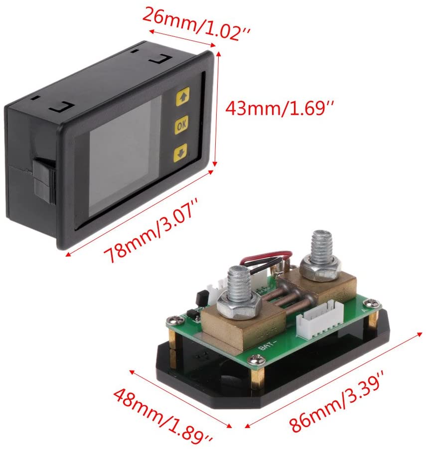 Contatore della capacità per batterie di 12V 24V 48V  WB352