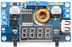 Regolatore di tensione da 5-36V a 1,25-32V DC con display e USB WB354