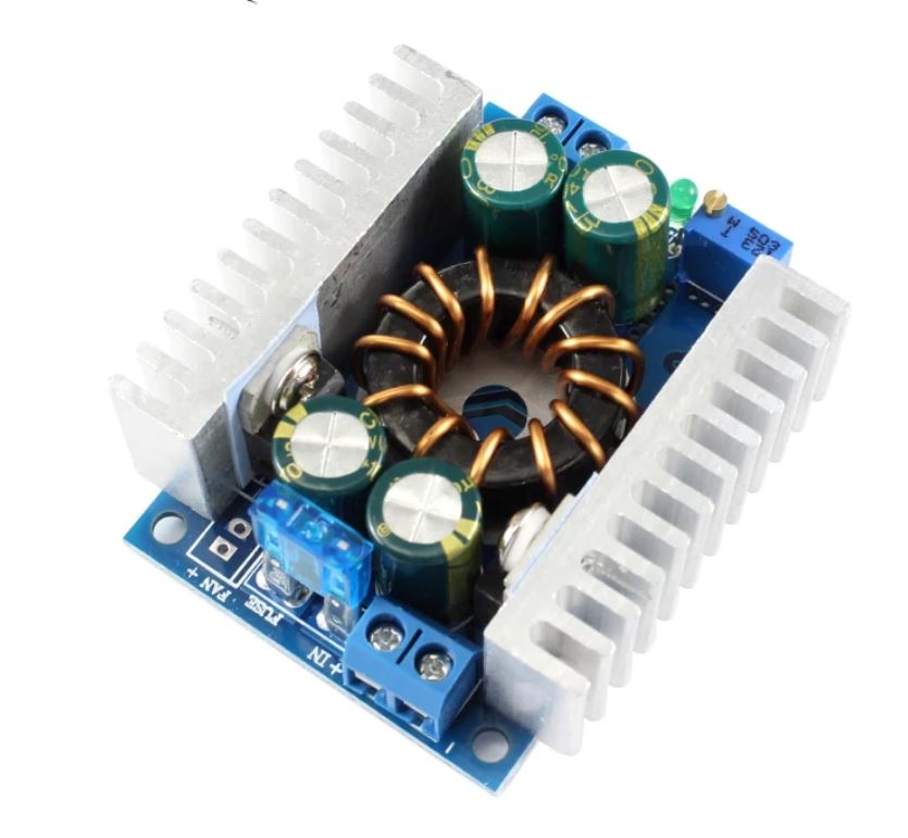 Convertitore alta potenza da DC 8-32V a 9-46V regolabile - 8A WB438