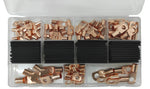 Kit 130 pezzi terminali di potenza ad occhiello con guaina termorestringente WB446