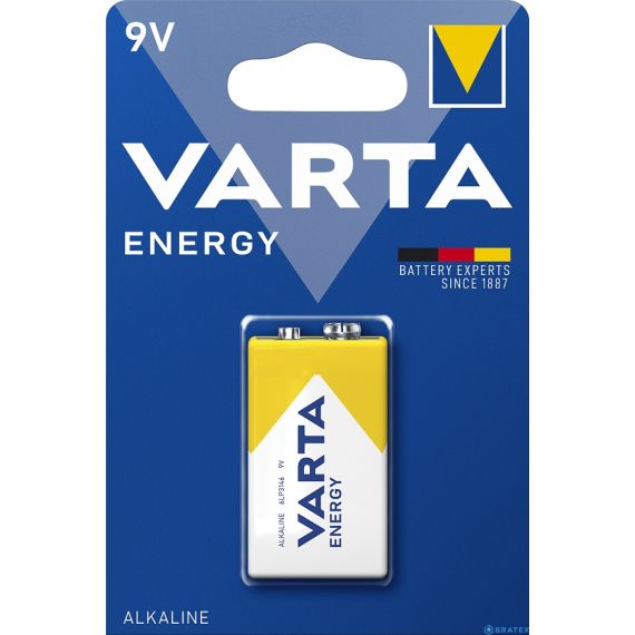 Batteria alcalina 9V Varta