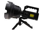 Torcia ricaricabile LED + COB con treppiede 150W 8518383430014 WB548Torcia ricaricabile LED + COB con treppiede 150W 8518383430014 WB548
