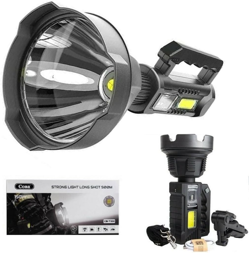 Torcia ricaricabile LED COB 150W con treppiede