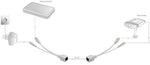Cavi adattatori POE Fast Ethernet cavo iniettore/cavo splitter spina/presa DC 5,5mm 6293532565152 WB598
