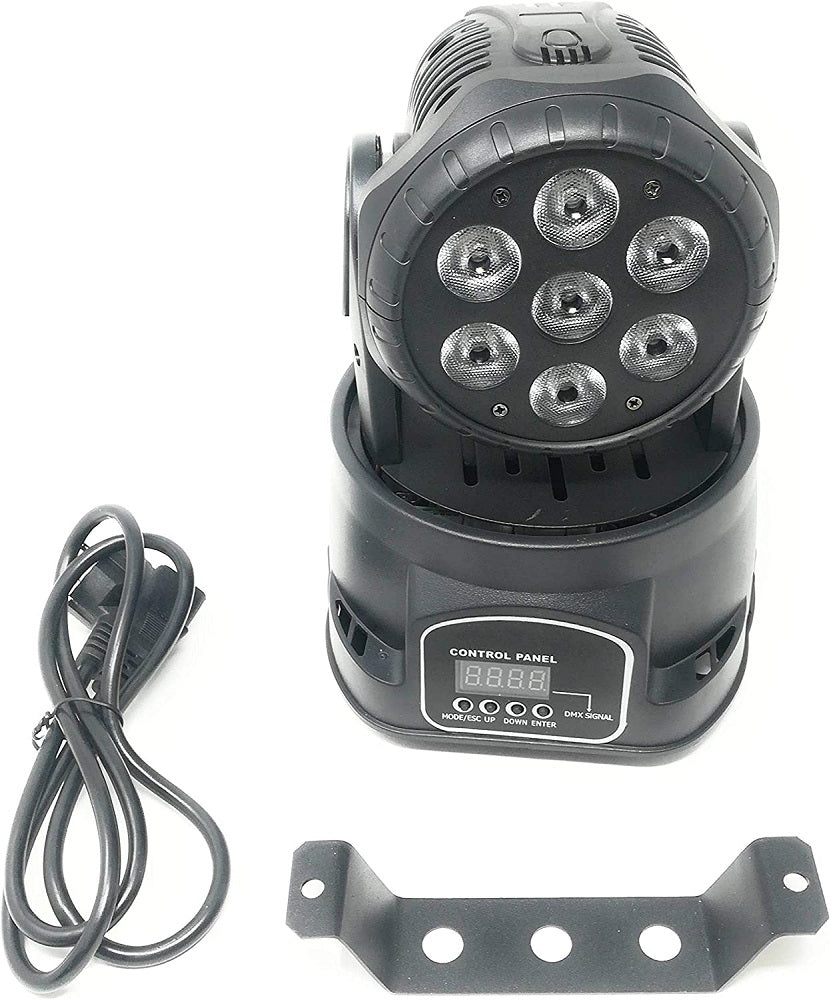 Proiettore LED con testa rotante 7x10W RGB 6971320210834 WB603