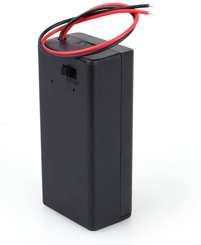 Custodia porta batteria 9V con interruttore WB631