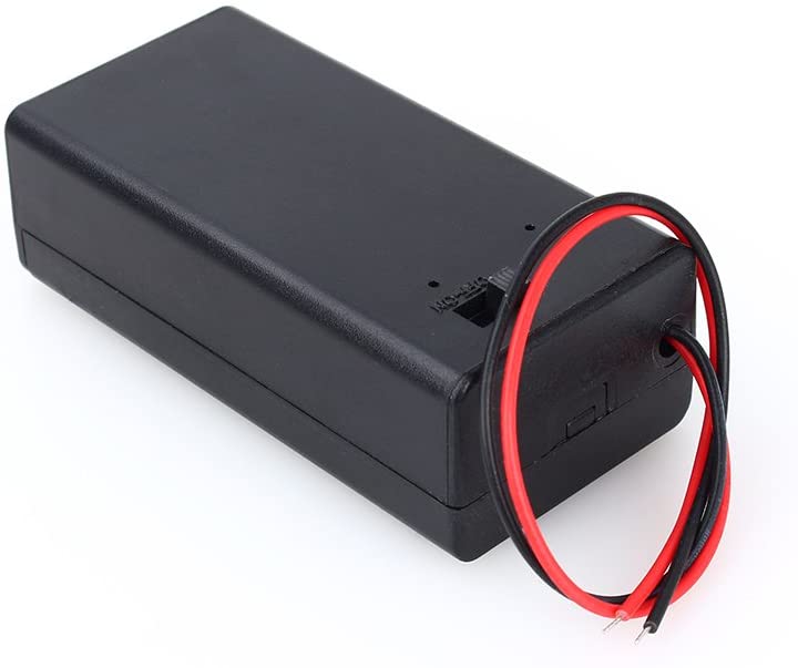 Custodia porta batteria 9V con interruttore WB631