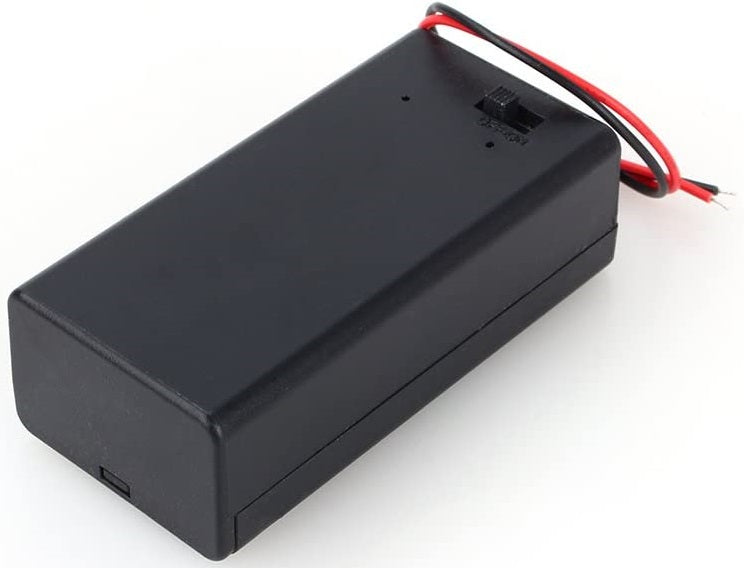 Custodia porta batteria 9V con interruttore
