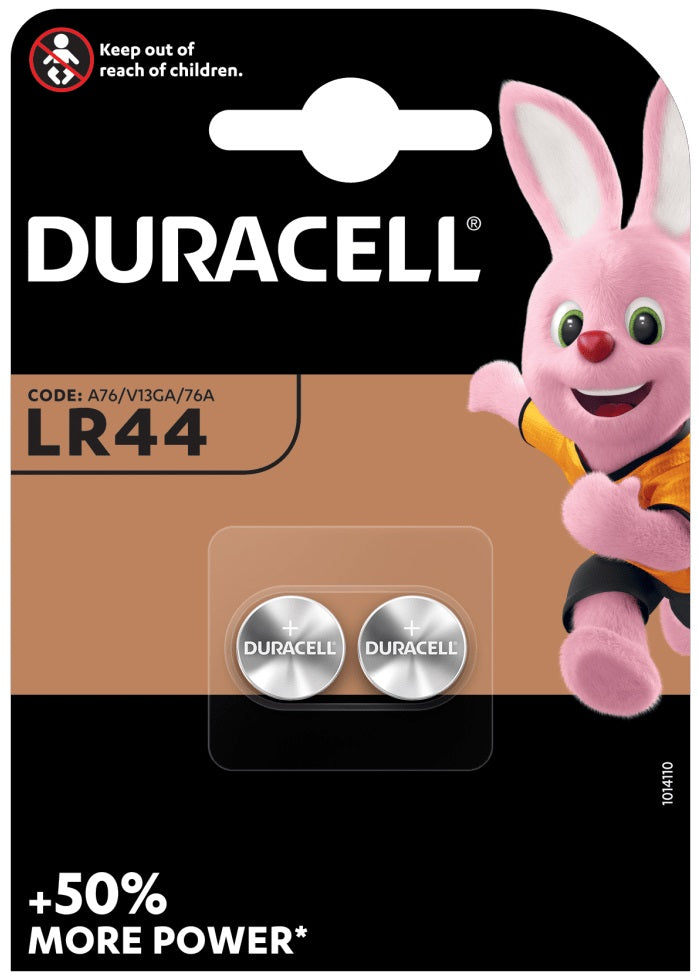 Batteria a bottone 1.5V alcalina LR44 Duracell  5000394504424 WB674