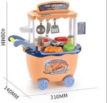 Carrello da gioco mini cucina 28 pezzi WB720