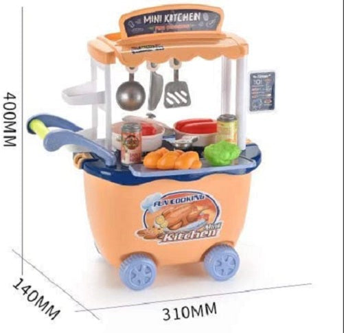 Carrello da gioco mini cucina 28 pezzi WB720