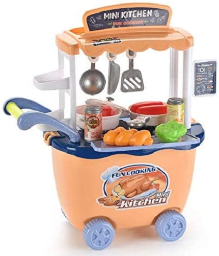 Carrello da gioco mini cucina 28 pezzi