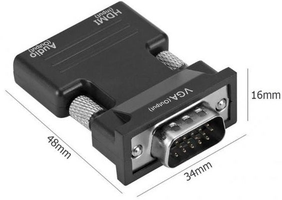 Adattatore HDMI/Jack audio 3.5mm a VGA WB886