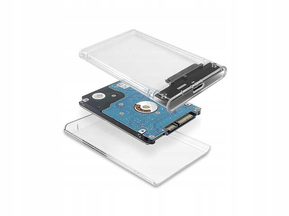 Box per disco esterno 2.5" USB 3.0 in plastica trasparente 5907451330395 06222 WB912