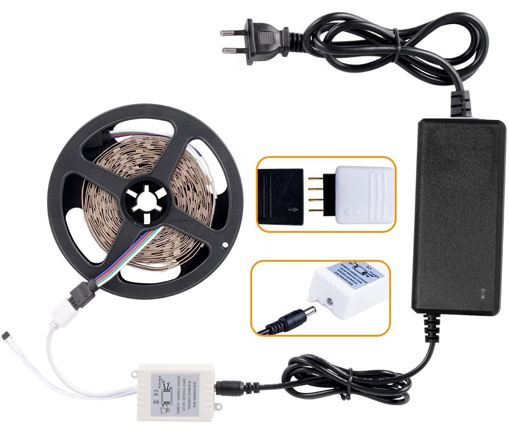 Striscia LED RGB con telecomando 5m 6919478009689 ZXD-968 WB928