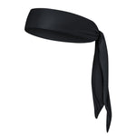 Unisex Sudore Traspirante Elastico Esercizio Yoga Palestra Bandana Fascia per il sudore Cravatta per la testa Sciarpa avvolgente, Dimensioni: 1,2 * 0,06 m, Headband Sweatband (Black)