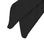 Unisex Sudore Traspirante Elastico Esercizio Yoga Palestra Bandana Fascia per il sudore Cravatta per la testa Sciarpa avvolgente, Dimensioni: 1,2 * 0,06 m, Headband Sweatband (Black)