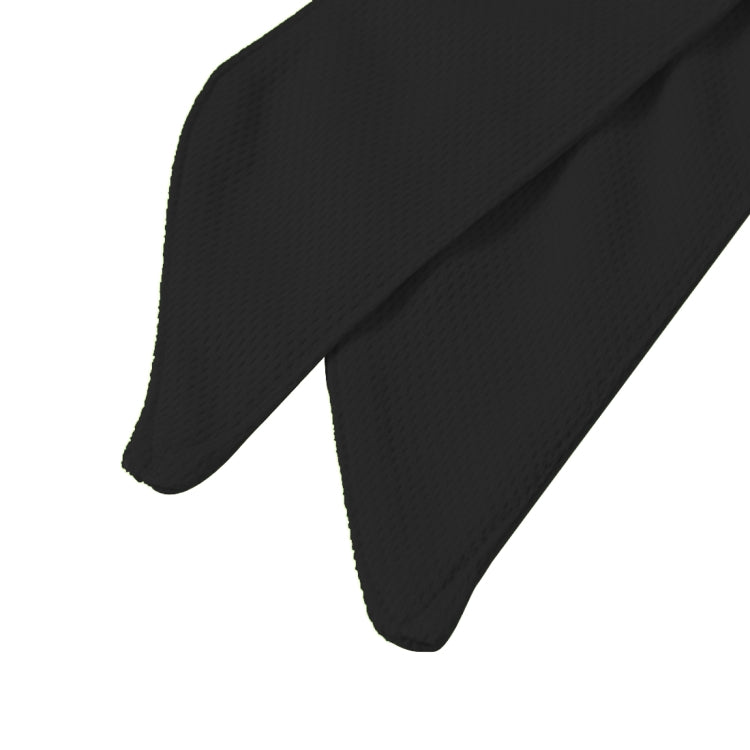 Unisex Sudore Traspirante Elastico Esercizio Yoga Palestra Bandana Fascia per il sudore Cravatta per la testa Sciarpa avvolgente, Dimensioni: 1,2 * 0,06 m, Headband Sweatband (Black)