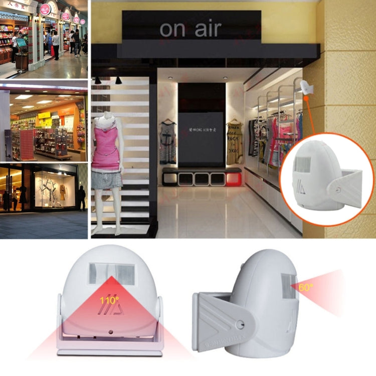 Sensore di movimento a infrarossi wireless con allarme 10m