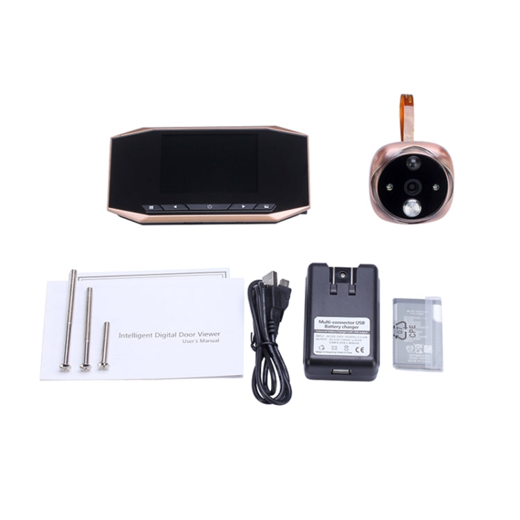 M525 Schermo TFT da 3,5 pollici Videocitofono con fotocamera da 2,0 MP, supporto scheda TF (massimo 32 GB) e rilevamento del movimento, M525