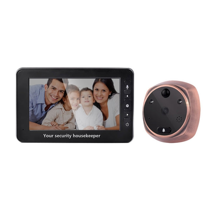 M4300A Schermo da 4,3 pollici Videocamera da 3,0 MP Campanello intelligente, supporto scheda TF (massimo 32 GB) rilevamento del movimento e visione notturna a infrarossi, M4300A