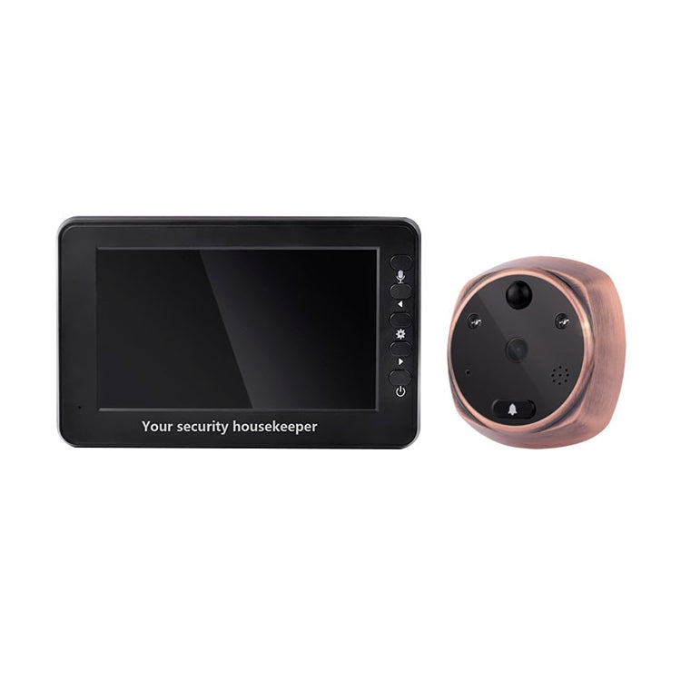 M4300A Schermo da 4,3 pollici Videocamera da 3,0 MP Campanello intelligente, supporto scheda TF (massimo 32 GB) rilevamento del movimento e visione notturna a infrarossi, M4300A