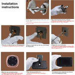 M4300A Schermo da 4,3 pollici Videocamera da 3,0 MP Campanello intelligente, supporto scheda TF (massimo 32 GB) rilevamento del movimento e visione notturna a infrarossi, M4300A