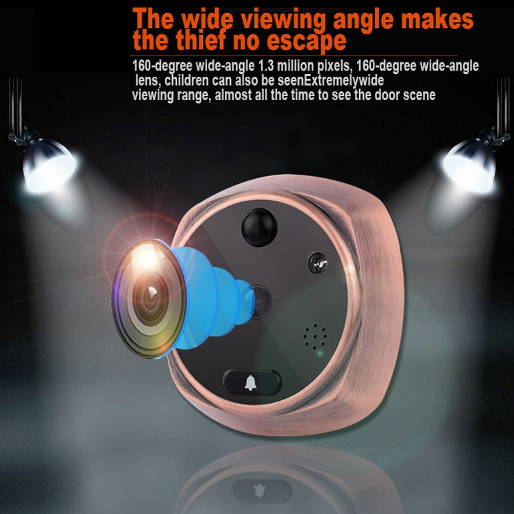 M4300A Schermo da 4,3 pollici Videocamera da 3,0 MP Campanello intelligente, supporto scheda TF (massimo 32 GB) rilevamento del movimento e visione notturna a infrarossi, M4300A