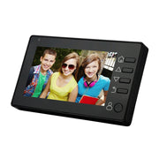 M4300D Schermo TFT a colori da 4,3 pollici Videocamera di sicurezza da 3,0 MP Campanello intelligente, supporto scheda TF (32 GB massimo) e visione notturna e rilevamento del movimento, M4300D Black, M4300D