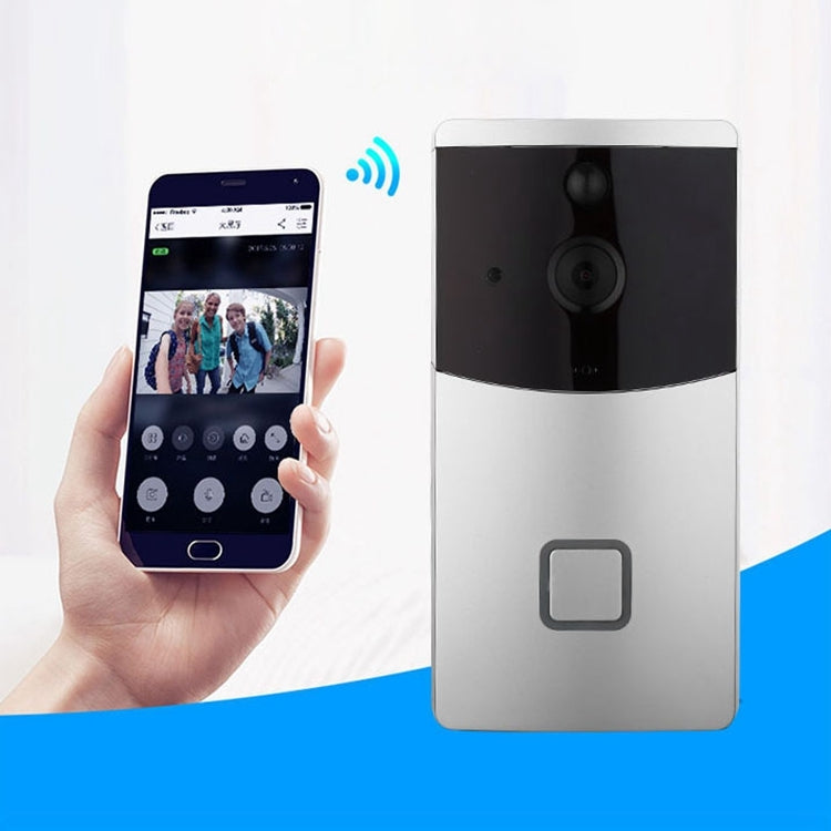 VESAFE Home VS-M2 HD 720P Telecamera di sicurezza Smart WiFi Videocitofono campanello, supporto scheda TF e visione notturna e APP di rilevamento PIR per IOS e Android, VS-M2