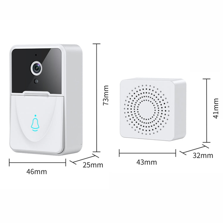 Campanello video intelligente WiFi DoorBell X3 VGA con campanello, supporto per visione notturna, DoorBell X3