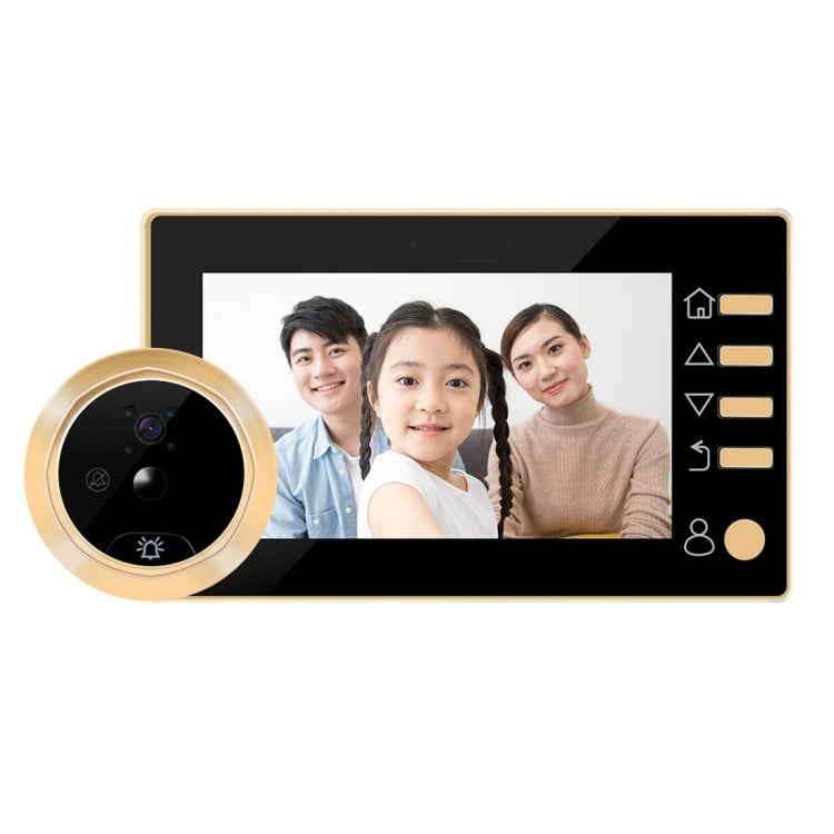 Danmini Q10 Schermo da 4,3 pollici Videocamera con rilevamento del movimento Allarme video Smart Digital Door Viewer, supporto TF Card