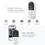 Campanello video visivo B50 720P Smart WiFi, supporto per monitoraggio remoto del telefono, visione notturna e scheda SD