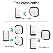 AITENG V029J Campanello Wi-Fi wireless senza batteria, presa europea, WD0044A, WD0044B, WD0044C