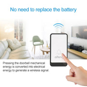 AITENG V029J Campanello Wi-Fi wireless senza batteria, presa europea, WD0044A, WD0044B, WD0044C