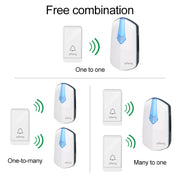 AITENG V026J Campanello Wi-Fi wireless senza batteria, presa europea, WD0045A, WD0045B, WD0045C