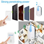 Campanello Wi-Fi wireless senza batteria con presa europea