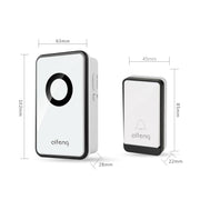 Campanello WIFI wireless senza batteria AITENG V018J, presa europea, WD0046A, WD0046B, WD0046C