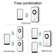 Campanello WIFI wireless senza batteria AITENG V018J, presa europea, WD0046A, WD0046B, WD0046C