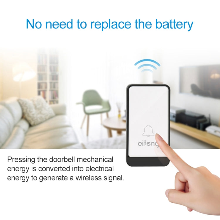 Campanello WiFi wireless senza batteria AITENG V018J