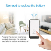 Campanello WIFI wireless senza batteria AITENG V018J, presa europea, WD0046A, WD0046B, WD0046C