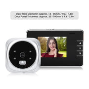 Campanello per porta spioncino digitale con schermo da 2,8 anni, schermo da 2,8 pollici, telecamera di sicurezza da 0,3 MP, 2.8Y