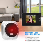 Campanello per porta spioncino digitale con schermo da 2,8 anni, schermo da 2,8 pollici, telecamera di sicurezza da 0,3 MP, 2.8Y